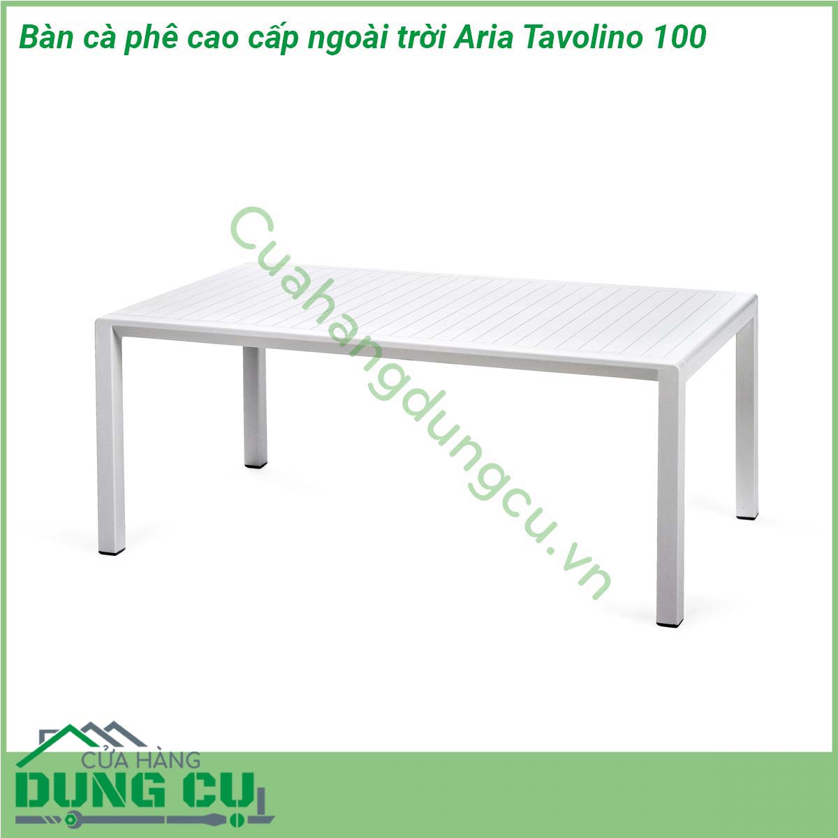 Bàn cà phê cao cấp ngoài trời Aria Tavolino 100 được làm từ chất liệu cao cấp với các ưu điểm như chống biến dạng cách điện không bị biến dạng Với kiểu dáng thiết kế tinh tế mẫu bàn làm tăng thêm sự sang trọng và đẳng cấp cho không gian sân vườn của bạn