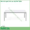 Bàn trà ngoài trời cao cấp Net Table được làm bằng nhựa polypropylene sợi thủy tinh chống chịu thời tiết tia cực tím của NARDI của Ý Thiết kế bàn thấp thanh lịch với mặt trên hình chữ nhật có hoa văn đục lỗ có khả năng thoát nước mưa hiệu quả