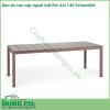 Bàn ăn cao cấp ngoài trời Rio Alu 140 Extensible được làm bằng chất liệu nhôm phủ coated aluminium cao cấp  Một mẫu bàn thông minh có khả năng thay đổi chiều dài bàn với một thao tác nhẹ nhàng phù hợp yêu cầu không gian và diện tích Đường nét thiết kế mạnh mẽ tinh tế và sang trọng