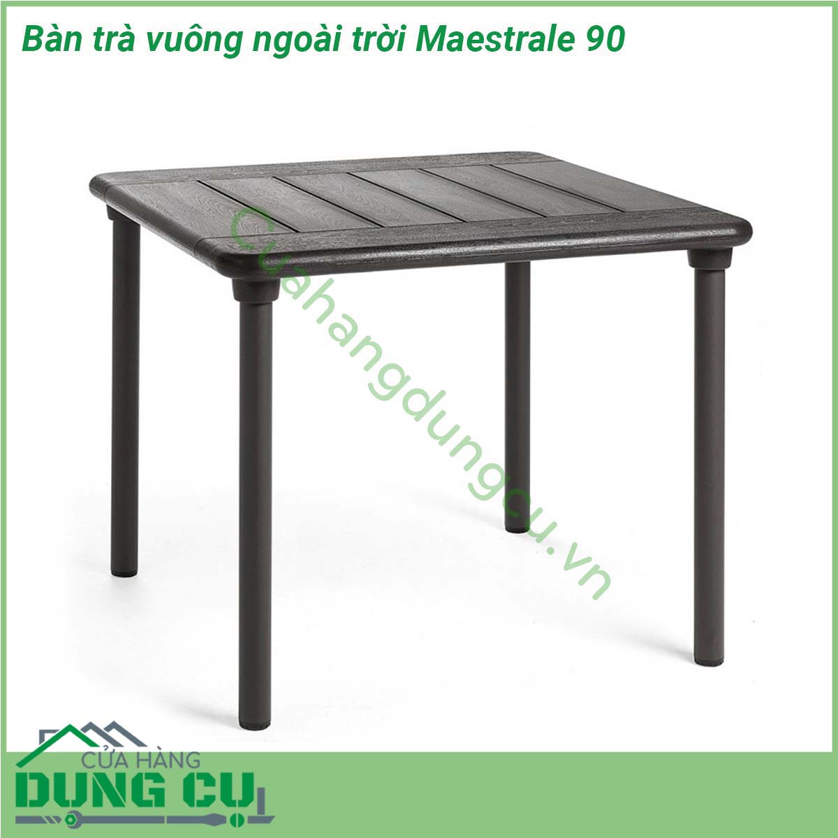 Bàn trà vuông ngoài trời Maestrale 90 là một mẫu bàn ngoài trời cao cấp và được nhập khẩu trực tiếp từ Nardi OutDoor Ý Và được lấy cảm hứng từ đất nước Ý đậm nét cổ điển và lãng mạng tạo nên một chiếc bàn mang phong cách sang trọng đẳng cấp