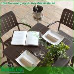 Bàn trà vuông ngoài trời Maestrale 90