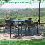 Bàn sân vườn ngoài trời Cube 80