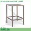 Kit nâng chiều cao cho bàn Cube 80 nâng chiều cao (từ 75 5 cm đến 107 cm) cho Bàn Cube 80  Chân nhôm siêu bền chống trượt chống bạc màu bất chấp thời tiết nắng mưa