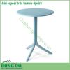 Bàn ngoài trời Tables Spritz được làm từ chất liệu Polypropylene pha sợi thủy tinh cao cấp được xử lý tia UV chịu được thời tiết mưa nắng khắc nghiệt Rất thích hợp với sân vườn ngoài trời