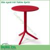 Bàn ngoài trời Tables Spritz được làm từ chất liệu Polypropylene pha sợi thủy tinh cao cấp được xử lý tia UV chịu được thời tiết mưa nắng khắc nghiệt Rất thích hợp với sân vườn ngoài trời