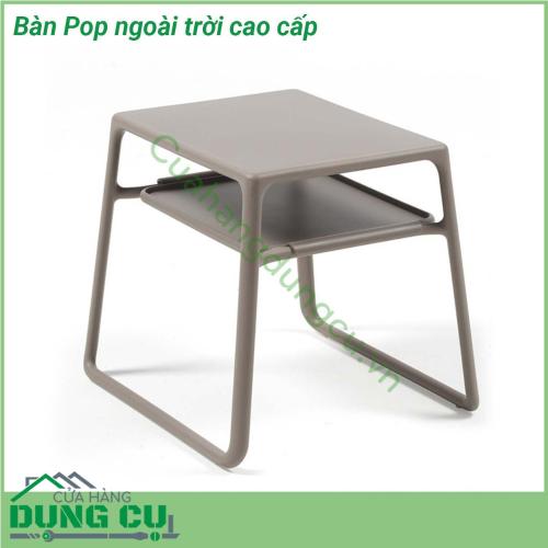 Bàn Pop ngoài trời cao cấp được làm từ chất liệu khung nhựa Polypropylene cao cấp pha sợi thủy tinh chống tia UV giúp cho sản phẩm chịu được tác động từ yếu tố môi trường và thời tiết Phù hợp với nhiều không gian ngoài trời  Bể bơi nhà hàng khách sạn khu vực BBQ