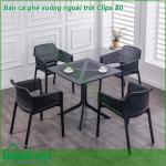 Bàn vuông ngoài trời Clipx 70