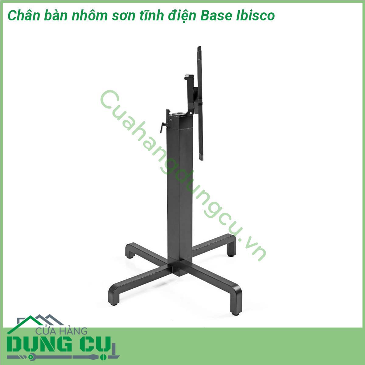 Chân bàn nhôm sơn tĩnh điện Base Ibisco mẫu chân bàn cao cấp thiết kế thông minh cho phép bạn có thể gập mặt bàn lại khi cần Chân sử dụng cho cả mặt bàn vuông và mặt bàn tròn