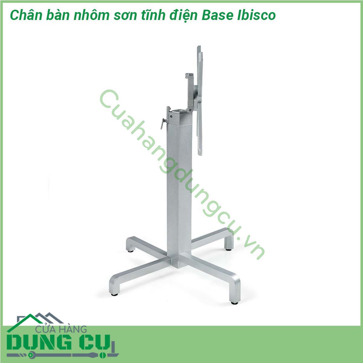 Chân bàn nhôm sơn tĩnh điện Base Ibisco mẫu chân bàn cao cấp thiết kế thông minh cho phép bạn có thể gập mặt bàn lại khi cần Chân sử dụng cho cả mặt bàn vuông và mặt bàn tròn