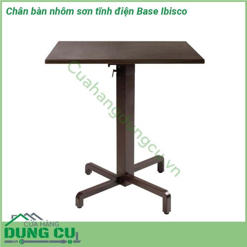 Chân bàn nhôm sơn tĩnh điện Base Ibisco mẫu chân bàn cao cấp thiết kế thông minh cho phép bạn có thể gập mặt bàn lại khi cần Chân sử dụng cho cả mặt bàn vuông và mặt bàn tròn