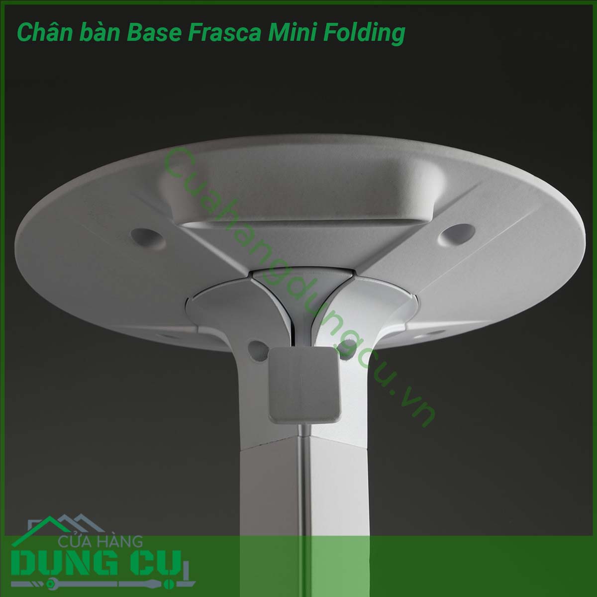 Chân bàn Base Frasca Mini Folding được làm bằng chất liệu nhôm sơn tĩnh điện chịu được thời tiết mưa nắng khắc nghiệt Rất thích hợp với sân vườn ngoài trời