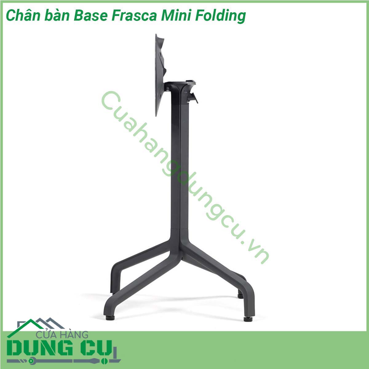 Chân bàn Base Frasca Mini Folding được làm bằng chất liệu nhôm sơn tĩnh điện chịu được thời tiết mưa nắng khắc nghiệt Rất thích hợp với sân vườn ngoài trời