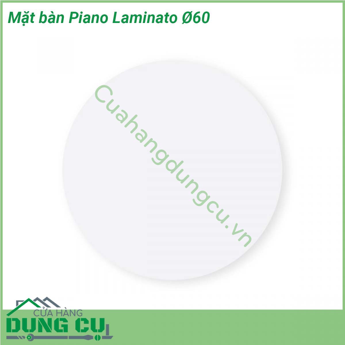 Mặt bàn Piano Laminato Ø60 được làm từ chất liệu cao cấp được xử lý tia UV chịu được thời tiết mưa nắng khắc nghiệt Rất thích hợp với sân vườn ngoài trời