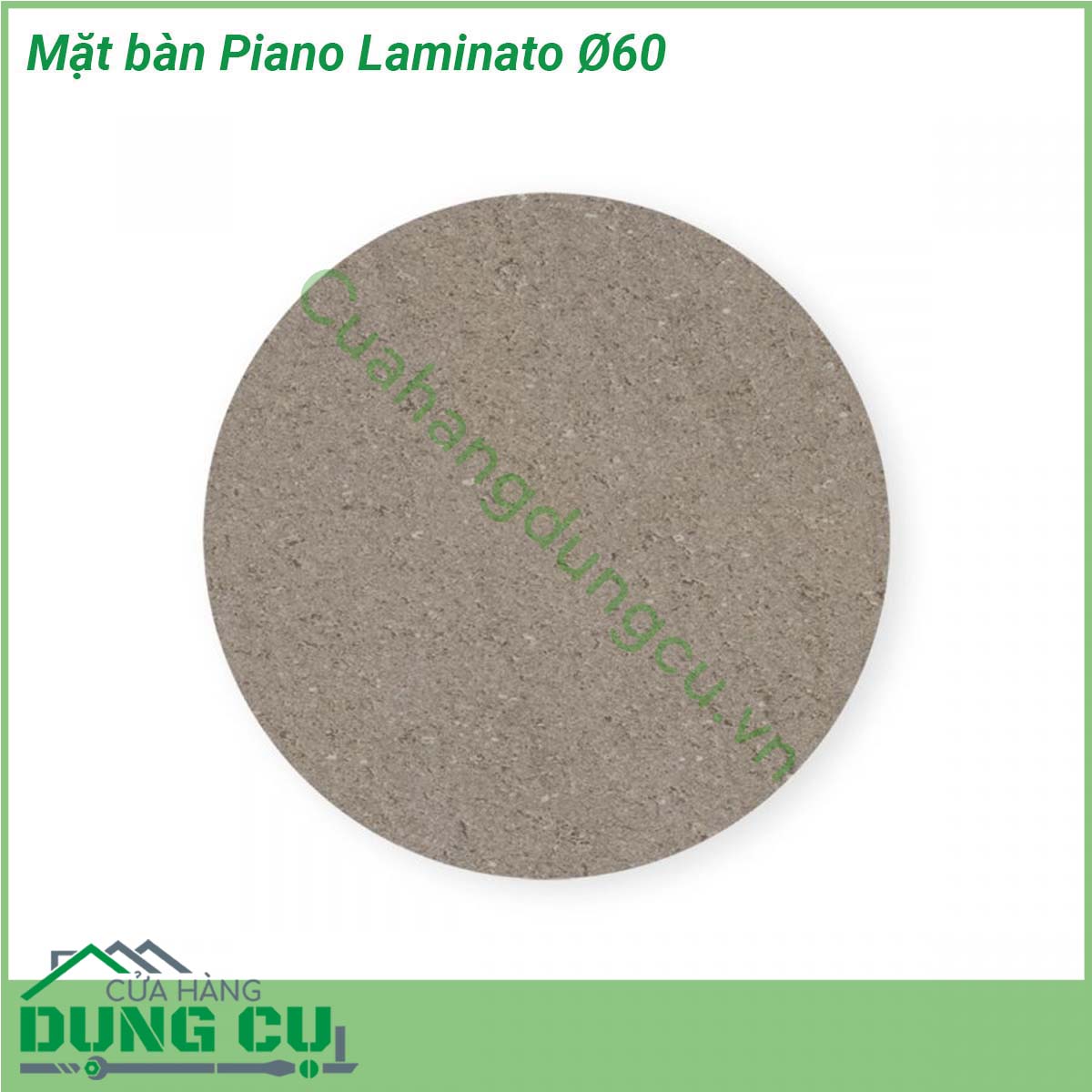 Mặt bàn Piano Laminato Ø60 được làm từ chất liệu cao cấp được xử lý tia UV chịu được thời tiết mưa nắng khắc nghiệt Rất thích hợp với sân vườn ngoài trời