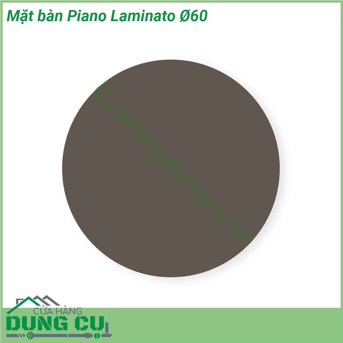 Mặt bàn Piano Laminato Ø60 được làm từ chất liệu cao cấp được xử lý tia UV chịu được thời tiết mưa nắng khắc nghiệt Rất thích hợp với sân vườn ngoài trời