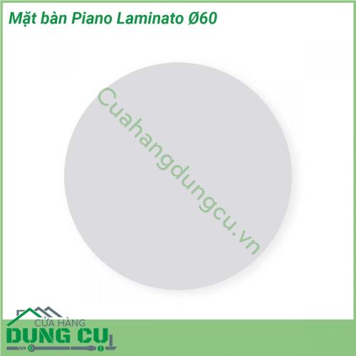 Mặt bàn Piano Laminato Ø60 được làm từ chất liệu cao cấp được xử lý tia UV chịu được thời tiết mưa nắng khắc nghiệt Rất thích hợp với sân vườn ngoài trời