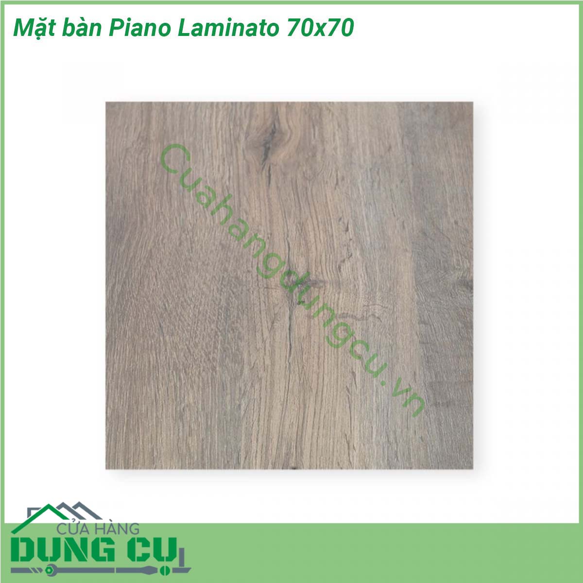 Mặt bàn Piano Laminato 70x70 được làm từ chất liệu cao cấp được xử lý tia UV chịu được thời tiết mưa nắng khắc nghiệt Rất thích hợp với sân vườn ngoài trời