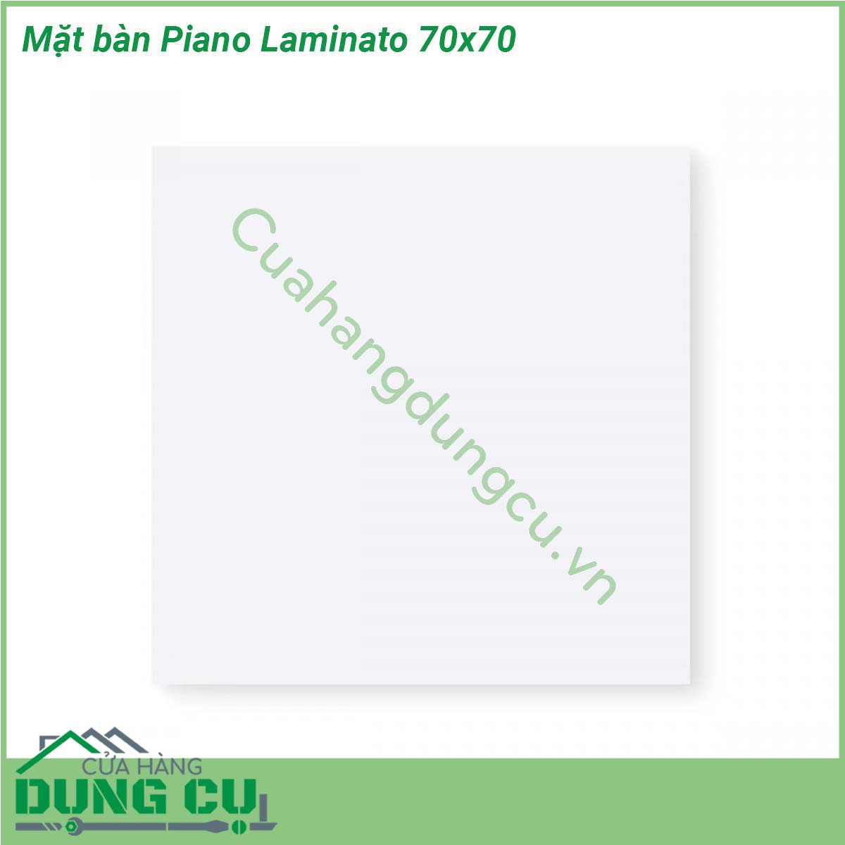 Mặt bàn Piano Laminato 70x70 được làm từ chất liệu cao cấp được xử lý tia UV chịu được thời tiết mưa nắng khắc nghiệt Rất thích hợp với sân vườn ngoài trời