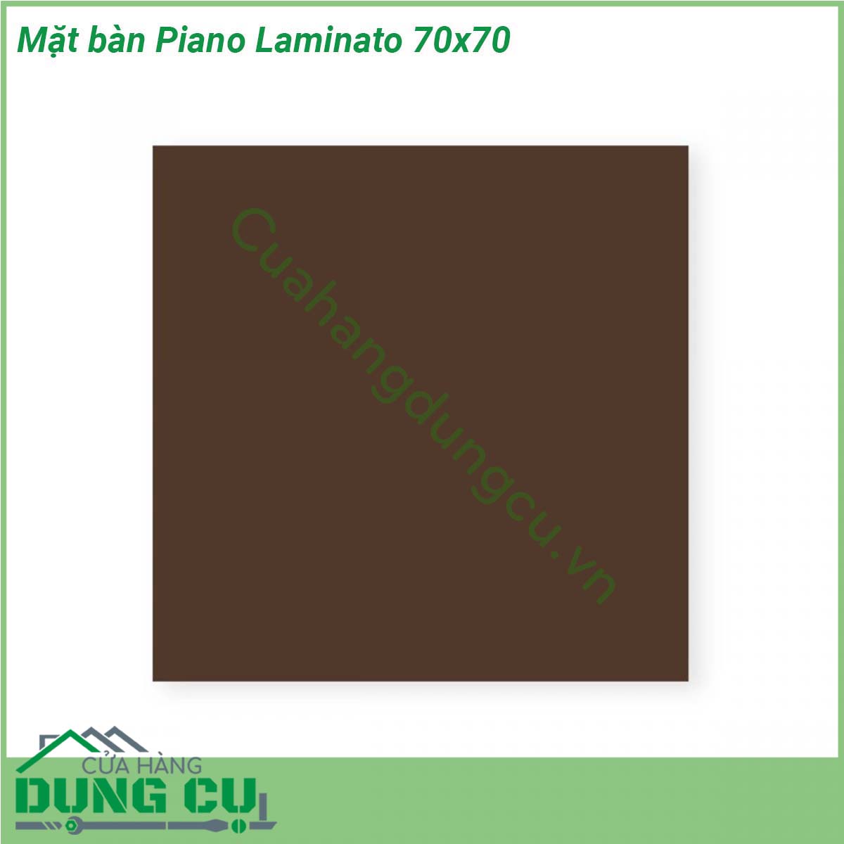 Mặt bàn Piano Laminato 70x70 được làm từ chất liệu cao cấp được xử lý tia UV chịu được thời tiết mưa nắng khắc nghiệt Rất thích hợp với sân vườn ngoài trời