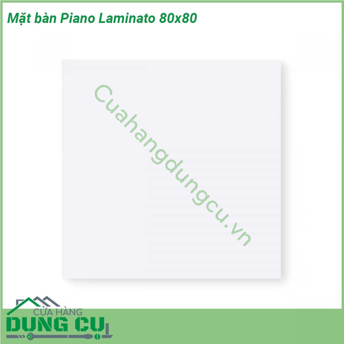 Mặt bàn Piano Laminato 80x80 được làm từ chất liệu cao cấp được xử lý tia UV chịu được thời tiết mưa nắng khắc nghiệt Rất thích hợp với sân vườn ngoài trời