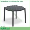 Bàn trà ngoài trời sân vườn Doga Table được làm bằng chất liệu nhựa polypropylene với phụ gia chống tia UV chịu áp suất cao và có khả năng tái chế  Mặt bàn được thiết kế hình tròn thể hiện sự gần gũi nhẹ nhàng Với kích thước nhỏ gọn vô cùng tiện lợi chính là một sự lựa chọn hoàn hảo cho không gian sân vườn ngoài trời