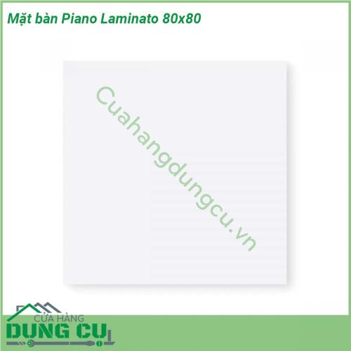 Mặt bàn Piano Laminato 80x80 được làm từ chất liệu cao cấp được xử lý tia UV chịu được thời tiết mưa nắng khắc nghiệt Rất thích hợp với sân vườn ngoài trời