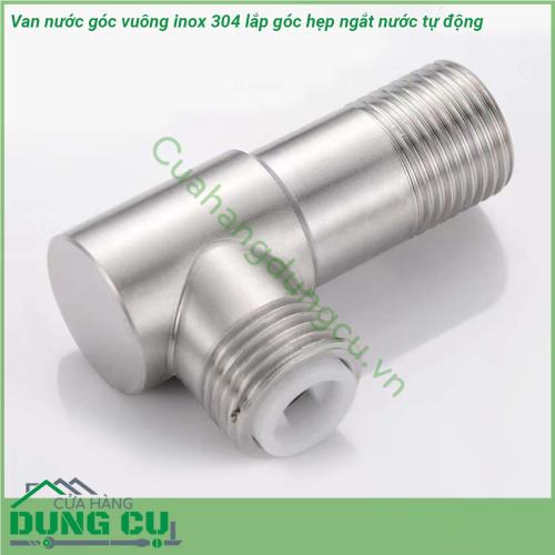 Van nước góc vuông inox 304 lắp góc hẹp ngắt nước tự động với chất liệu từ 100 inox 304 cao cấp không hoen gỉ không bong tróc không bị đổi màu sang màu xám mà luôn sáng bóng Với ren sắc nét dàng cho việc lắp đặt  Ổn định bảo vệ an toàn cho toàn bộ thiết bị nước trong gia đình bạn