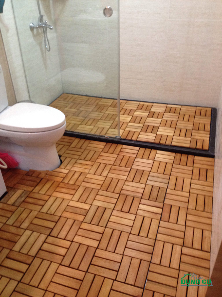 Vỉ gỗ lót sàn dùng lót nhà tắm