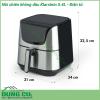 Nồi chiên không dầu Klarstein 5 4L - Điện tử có thiết kế sang trọng với vỏ ngoài làm từ inox cao cấp không gỉ được ứng dụng công nghệ Cool Touch cách nhiệt chống nóng vô cùng an toàn đồng thời giúp bạn dễ dàng vệ sinh lau chùi