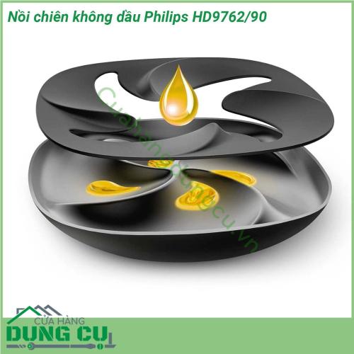 Nồi chiên không dầu Philips HD9762 90 thiết kế đặc biệt bởi Philips Hà Lan Với màn hình hiển thị kỹ thuật số và núm xoay giúp người sử dụng có thể dễ dàng thao tác sử dụng Khi sử dụng bạn có thể lựa chọn 5 chức năng chiên rán cùng thời gian chế biến khác nhau Dải nhiệt tự điều chỉnh từ 40 độ – 200 độ giúp các món ăn được chế biến thơm ngon hấp dẫn hơn