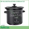 Nồi nấu chậm Russell Hobbs Chalkboard 3 5L có một kích thước khá nhỏ gọn cùng với lớp ngoài đen nhám chống bụi bẩn cực tốt lại linh động có thể tách rời lòng nồi Chưa hết sản phẩm còn là một nơi để người dùng có thể thỏa mãn đam mê sáng tạo