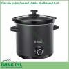 Nồi nấu chậm Russell Hobbs Chalkboard 3 5L có một kích thước khá nhỏ gọn cùng với lớp ngoài đen nhám chống bụi bẩn cực tốt lại linh động có thể tách rời lòng nồi Chưa hết sản phẩm còn là một nơi để người dùng có thể thỏa mãn đam mê sáng tạo