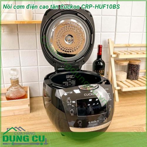 Nồi cơm điện cao tần Cuckoo CRP-HUF10BS tích hợp nhiều các chức năng nấu cao cấp và hiện đại nhất mang đến tiện ích sử dụng cho mỗi gia đình Việt  Lòng nồi được thiết kế theo công nghệ Xwall Black chống dính hiệu quả giúp cơm không bị sát đáy tạo thành những lớp cháy khó chịu Hơn cả chất liệu này không phai chất độc hại ra thực phẩm an toàn với sức khỏe bạn hãy yên tâm sử dụng nhé