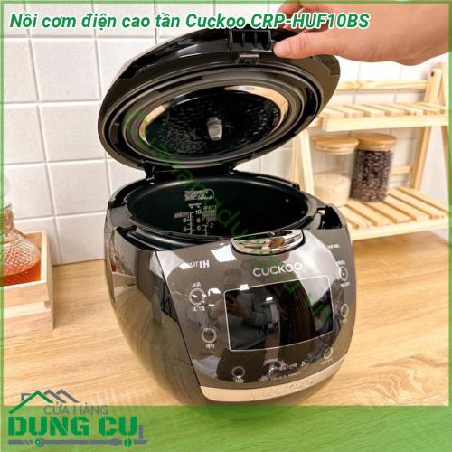 Nồi cơm điện cao tần Cuckoo CRP-HUF10BS tích hợp nhiều các chức năng nấu cao cấp và hiện đại nhất mang đến tiện ích sử dụng cho mỗi gia đình Việt  Lòng nồi được thiết kế theo công nghệ Xwall Black chống dính hiệu quả giúp cơm không bị sát đáy tạo thành những lớp cháy khó chịu Hơn cả chất liệu này không phai chất độc hại ra thực phẩm an toàn với sức khỏe bạn hãy yên tâm sử dụng nhé