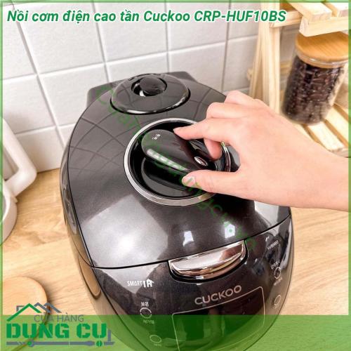 Nồi cơm điện cao tần Cuckoo CRP-HUF10BS tích hợp nhiều các chức năng nấu cao cấp và hiện đại nhất mang đến tiện ích sử dụng cho mỗi gia đình Việt  Lòng nồi được thiết kế theo công nghệ Xwall Black chống dính hiệu quả giúp cơm không bị sát đáy tạo thành những lớp cháy khó chịu Hơn cả chất liệu này không phai chất độc hại ra thực phẩm an toàn với sức khỏe bạn hãy yên tâm sử dụng nhé