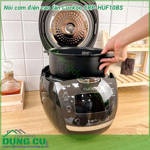 Nồi cơm điện cao tần Cuckoo CRP-HUF10BS tích hợp nhiều các chức năng nấu cao cấp và hiện đại nhất mang đến tiện ích sử dụng cho mỗi gia đình Việt  Lòng nồi được thiết kế theo công nghệ Xwall Black chống dính hiệu quả giúp cơm không bị sát đáy tạo thành những lớp cháy khó chịu Hơn cả chất liệu này không phai chất độc hại ra thực phẩm an toàn với sức khỏe bạn hãy yên tâm sử dụng nhé