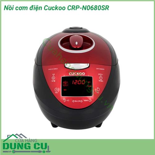 Nồi cơm điện Cuckoo CRP-N0680SR mang trong mình dáng vẻ sang trọng hiện đại và các chức năng vượt bật của thời đại lòng nồi gang dày dặn giúp nấu cơm ngon vượt trội Điều này khiến quý bà nội trợ có thể tiết kiệm được thời gian của mình để làm việc khác tối ưu thêm thời gian nghỉ ngơi cho bản thân mà vẫn đảm bảo được chất lượng nấu ăn cho gia đình   