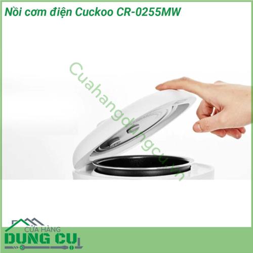 Nồi cơm điện mini Cuckoo CR-0255MW tối đa 2 người ăn Với dung tích nhỏ cùng thiết kế tối giản mang đến cho không gian bếp nhà bạn sự trang nhã và tinh tế