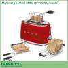 Máy nướng bánh mì SMEG TSF01CREU màu đỏ sản phẩm thuộc bộ sưu tập được thiết kế theo phong cách thập niên 50 Sản phẩm được sản xuất bằng các vật liệu chất lượng cao trên dây chuyền sản xuất hiện đại giúp mang lại cho khách hàng một sản phẩm chất lượng và cực kỳ bắt mắt