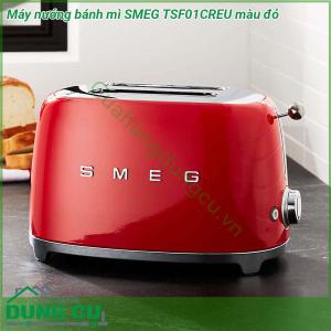 Máy nướng bánh mì SMEG TSF01CREU màu đỏ