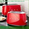 Máy nướng bánh mì SMEG TSF01CREU màu đỏ sản phẩm thuộc bộ sưu tập được thiết kế theo phong cách thập niên 50 Sản phẩm được sản xuất bằng các vật liệu chất lượng cao trên dây chuyền sản xuất hiện đại giúp mang lại cho khách hàng một sản phẩm chất lượng và cực kỳ bắt mắt