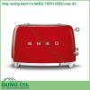 Máy nướng bánh mì SMEG TSF01CREU màu đỏ sản phẩm thuộc bộ sưu tập được thiết kế theo phong cách thập niên 50 Sản phẩm được sản xuất bằng các vật liệu chất lượng cao trên dây chuyền sản xuất hiện đại giúp mang lại cho khách hàng một sản phẩm chất lượng và cực kỳ bắt mắt