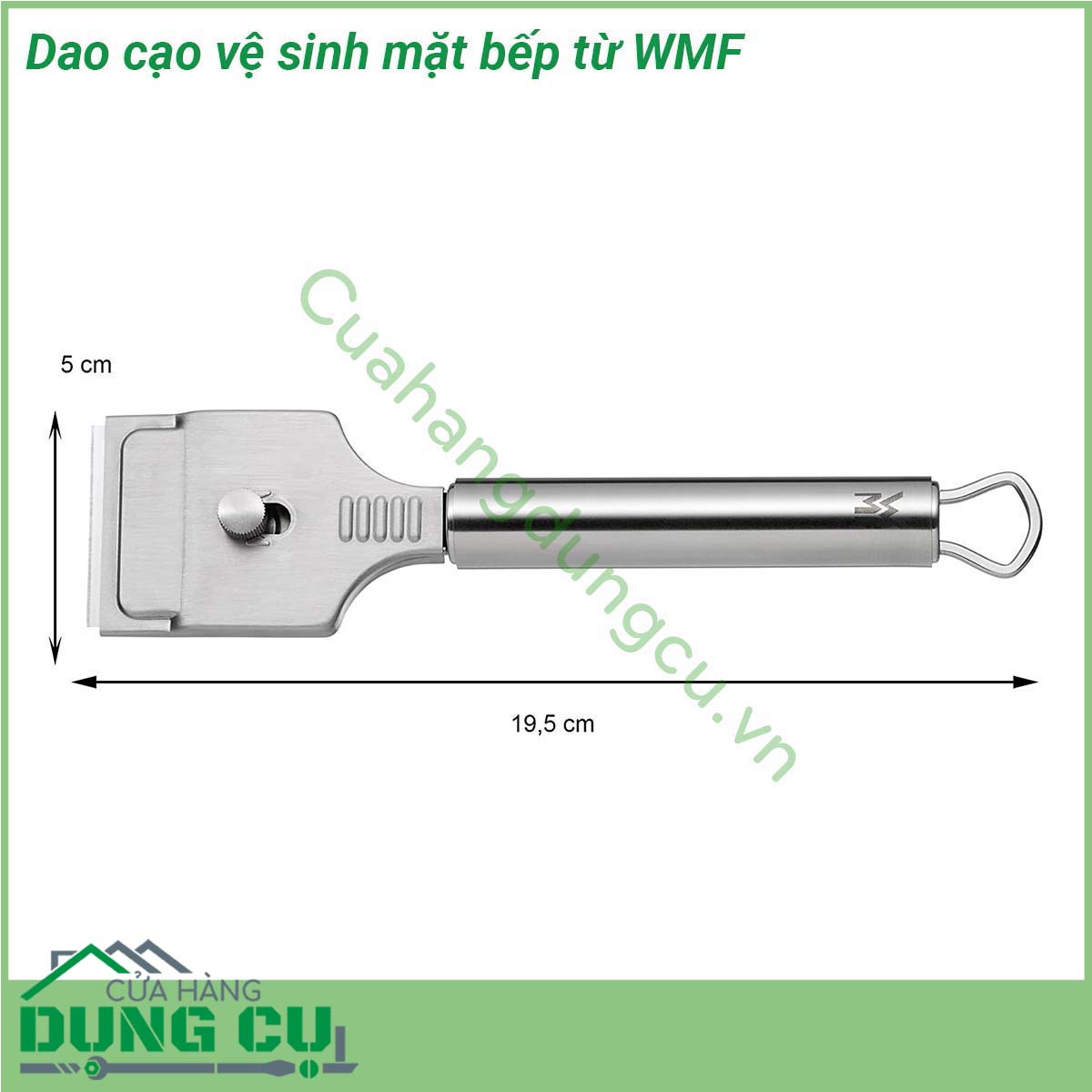 Dao cạo vệ sinh mặt bếp từ WMF là một trong những dụng cụ dọn vệ sinh bếp từ bếp hồng ngoại được làm bằng chất liệu thép không gỉ giúp đánh bay những vết bẩn vết bám cứng đầu trên bề mặt bếp và bảo vệ bếp một cách tốt nhất không làm bếp bị xước hay hư hỏng gì Nhờ vậy sản phẩm dao cạo vệ sinh mặt bếp từ này ngày càng được nhiều người sử dụng bếp từ bếp hồng ngoại bếp điện nhiều