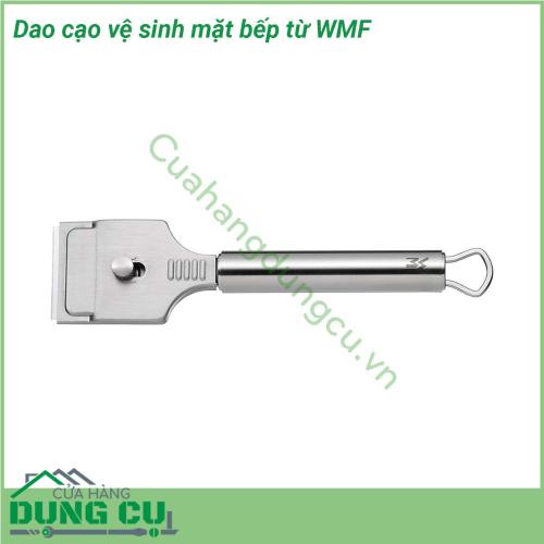 Dao cạo vệ sinh mặt bếp từ WMF là một trong những dụng cụ dọn vệ sinh bếp từ bếp hồng ngoại được làm bằng chất liệu thép không gỉ giúp đánh bay những vết bẩn vết bám cứng đầu trên bề mặt bếp và bảo vệ bếp một cách tốt nhất không làm bếp bị xước hay hư hỏng gì Nhờ vậy sản phẩm dao cạo vệ sinh mặt bếp từ này ngày càng được nhiều người sử dụng bếp từ bếp hồng ngoại bếp điện nhiều