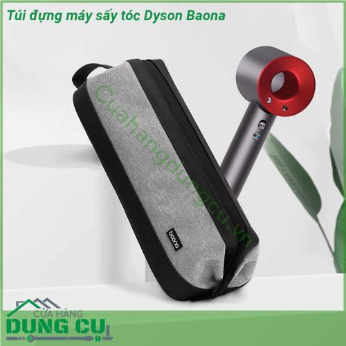 Túi đựng máy sấy tóc Dyson Baona được làm từ chất liệu cao cấp chống bụi và chống thấm nước bảo vệ thiết bị của bạn khỏi nước và bụi bẩn  Túi dày giữ cho sản phẩm an toàn trước tác động bên ngoài chống va đập cao  Lòng túi rộng thoáng thuận tiện cho việc sử dụng và bảo quản sản phẩm