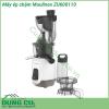 Máy ép chậm Moulinex ZU600110 với công nghệ mới đảm bảo chiết xuất nước trái cây hiệu quả giữ nguyên hương vị màu sắc tự nhiên và tất cả các chất dinh dưỡng của trái cây và rau yêu thích của bạn Nhờ ống tiếp liệu cực lớn (85 mm) bạn không cần phải cắt trước trái cây và rau của mình  Moulinex ZU600110 dễ dàng làm sạch nhờ chương trình “EasyClean” tự động để đơn giản hóa cuộc sống hàng ngày của bạn