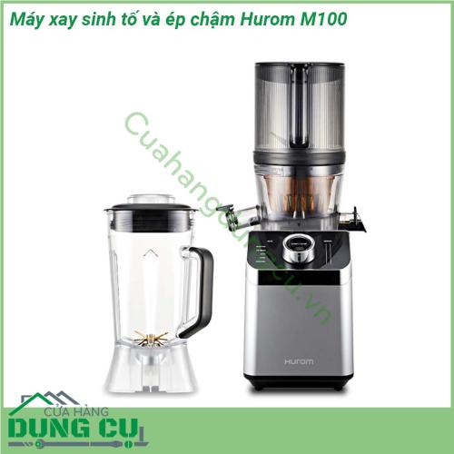 Máy xay sinh tố và ép chậm Hurom M100 là sự kết hợp 2 trong 1 giữa tính năng ép chậm và xay sinh tố mang tới cho bạn những món thức uống hấp dẫn an toàn Với thiết kế hiện đại cùng màu sắc tươi sáng tinh tế gợi lên nét tinh tế cho gian bếp nhà bạn  Bề mặt máy cũng được làm bằng chất liệu nhựa cao cấp trơn bóng nên rất dễ lau chùi thường xuyên bằng khăn mềm không tốn thời gian và công sức của các bà nội trợ