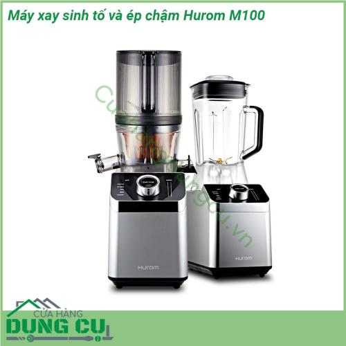 Máy xay sinh tố và ép chậm Hurom M100 là sự kết hợp 2 trong 1 giữa tính năng ép chậm và xay sinh tố mang tới cho bạn những món thức uống hấp dẫn an toàn Với thiết kế hiện đại cùng màu sắc tươi sáng tinh tế gợi lên nét tinh tế cho gian bếp nhà bạn  Bề mặt máy cũng được làm bằng chất liệu nhựa cao cấp trơn bóng nên rất dễ lau chùi thường xuyên bằng khăn mềm không tốn thời gian và công sức của các bà nội trợ