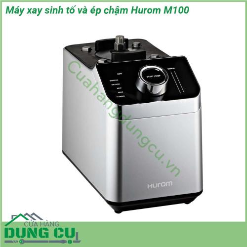 Máy xay sinh tố và ép chậm Hurom M100 là sự kết hợp 2 trong 1 giữa tính năng ép chậm và xay sinh tố mang tới cho bạn những món thức uống hấp dẫn an toàn Với thiết kế hiện đại cùng màu sắc tươi sáng tinh tế gợi lên nét tinh tế cho gian bếp nhà bạn  Bề mặt máy cũng được làm bằng chất liệu nhựa cao cấp trơn bóng nên rất dễ lau chùi thường xuyên bằng khăn mềm không tốn thời gian và công sức của các bà nội trợ