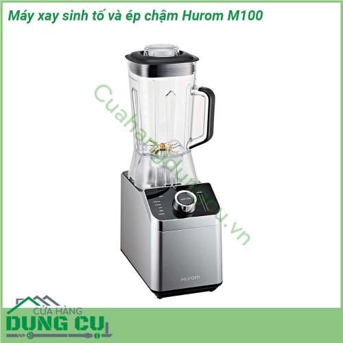 Máy xay sinh tố và ép chậm Hurom M100 là sự kết hợp 2 trong 1 giữa tính năng ép chậm và xay sinh tố mang tới cho bạn những món thức uống hấp dẫn an toàn Với thiết kế hiện đại cùng màu sắc tươi sáng tinh tế gợi lên nét tinh tế cho gian bếp nhà bạn  Bề mặt máy cũng được làm bằng chất liệu nhựa cao cấp trơn bóng nên rất dễ lau chùi thường xuyên bằng khăn mềm không tốn thời gian và công sức của các bà nội trợ